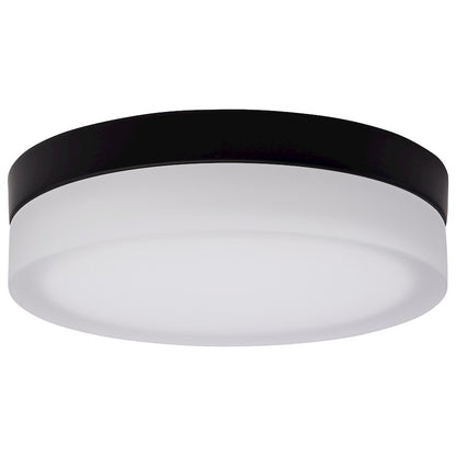 Nuvo Lighting Pi 9" LED Flush Mount, Black/Frosted Etched - 62-568