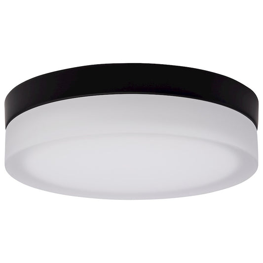 Nuvo Lighting Pi 9" LED Flush Mount, Black/Frosted Etched - 62-568