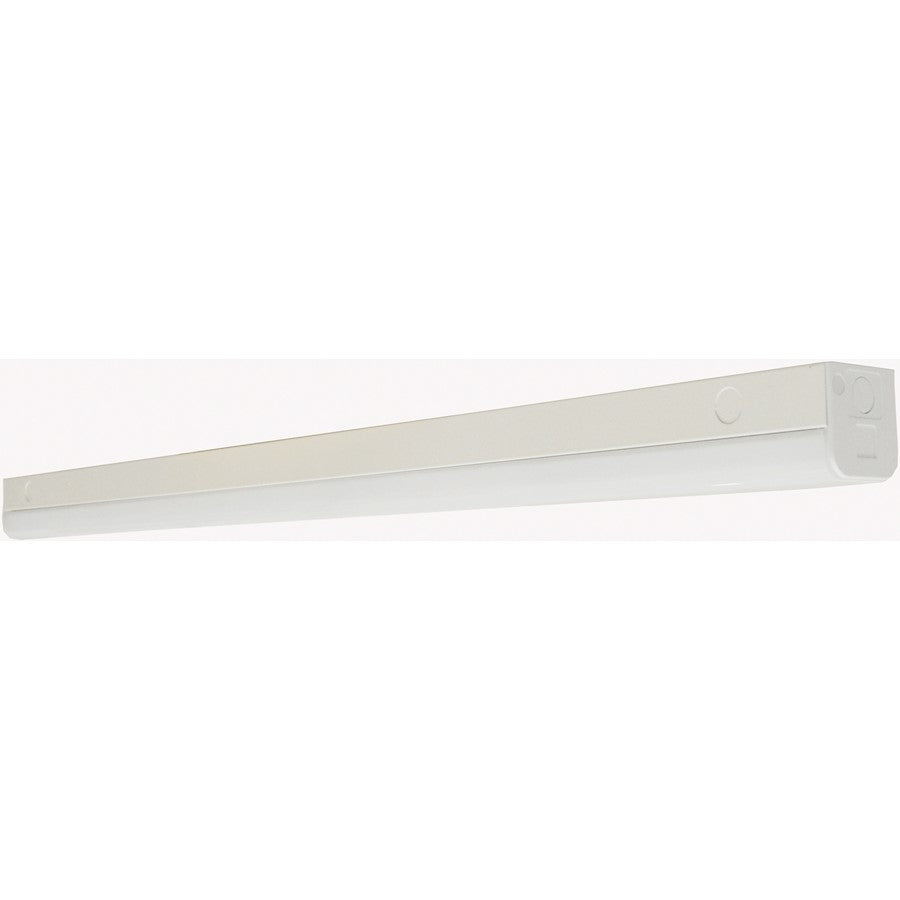 Nuvo Lighting LED 4' Slim Strip Light 38W, 4000K, White, with Knockout - 65-1122