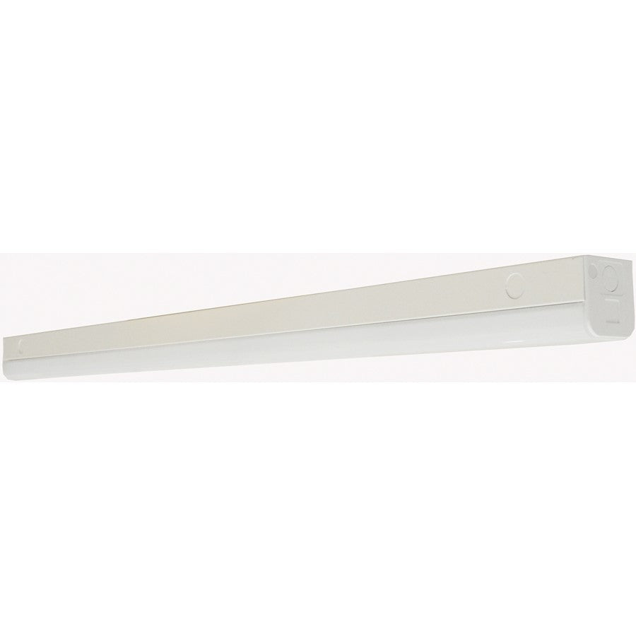 Nuvo Lighting LED 4' Slim Strip Light 38W, 5000K, White, with Knockout - 65-1123