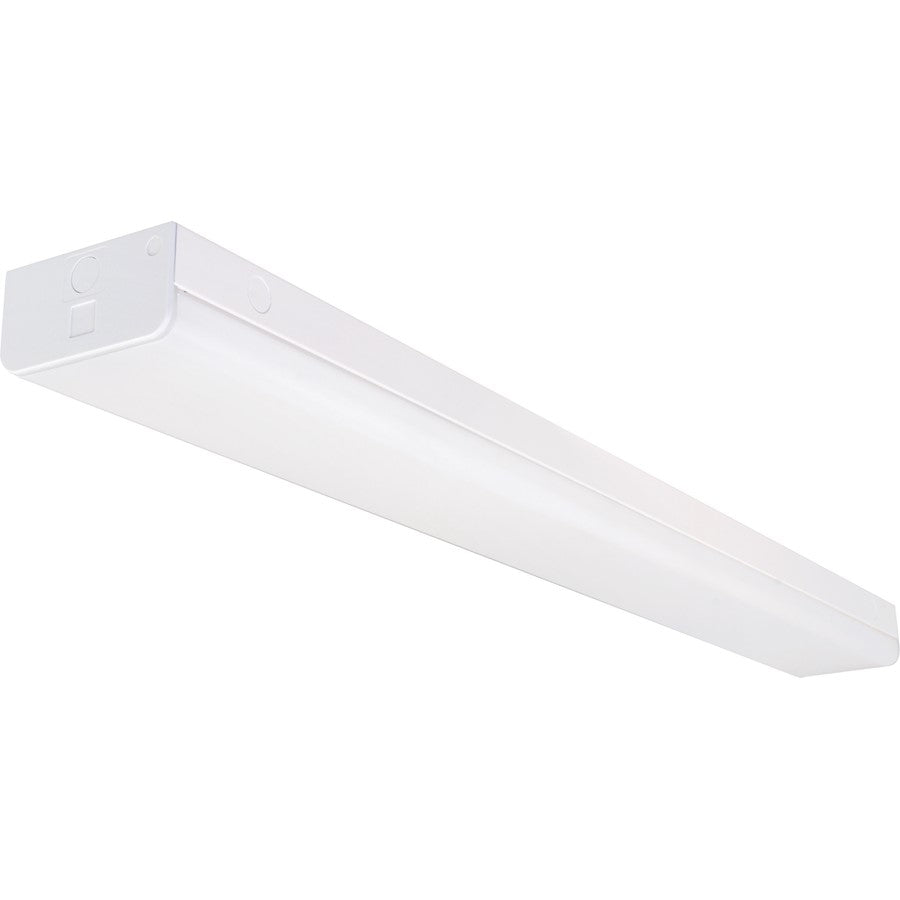 Nuvo Lighting LED 4' Wide Strip Light 38W, 4000K, White, with Knockout - 65-1132