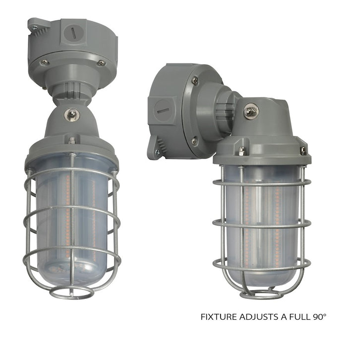 Nuvo Lighting LED Adjustable Vapor Tight 20W, 5000K, Gray, 100-277V - 65-173