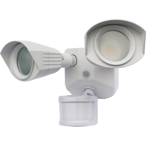 Nuvo Lighting LED Security Light Dual Head White, 3000K, Motion Sensor - 65-211