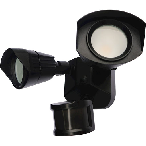 Nuvo Lighting LED Security Light Dual Head Black, 3000K, Motion Sensor - 65-215