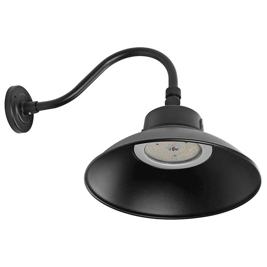 Nuvo Lighting LED Gooseneck, 30W/40W/50W, 3K/4K/5K, Black, Photocell - 65-661