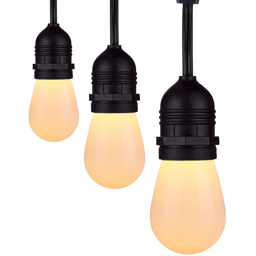 Nuvo Lighting 24' 12-S14 Lamp LED String Light, White - S11292