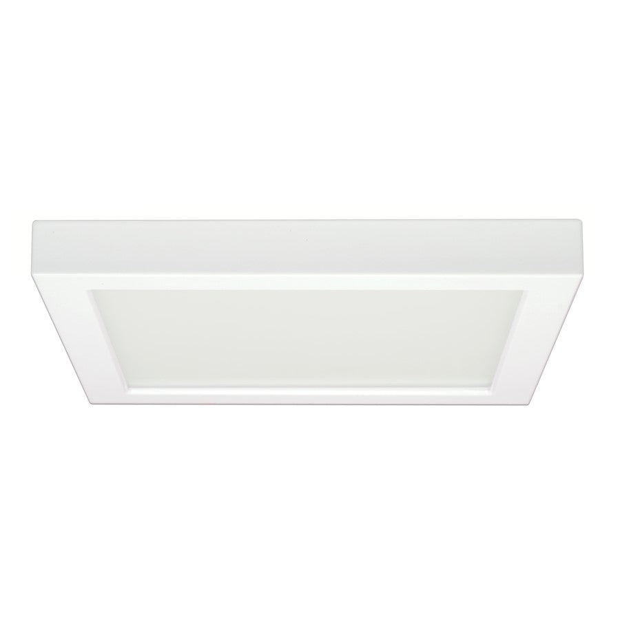 Nuvo Lighting 18.5W 9" LED Flush Mount, 3000K Square, White/120V/90CRI - S29687