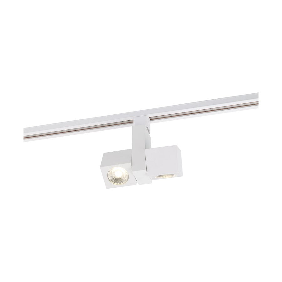 Nuvo Lighting LED 24W Track Head Dual Square White 36° Beam Angle - TH487