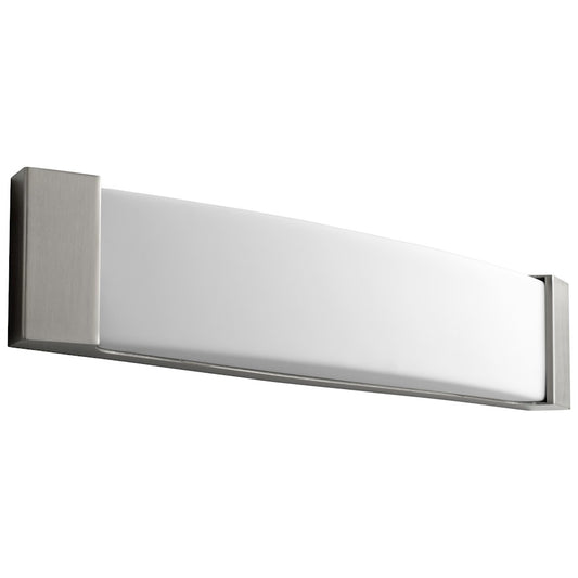 Oxygen Lighting Apollo 25.3" 2 Light Vanity, Satin Nickel/White - 2-5104-24