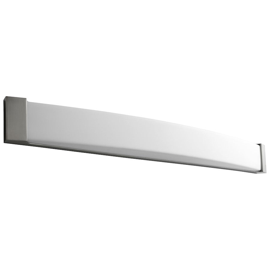 Oxygen Lighting Apollo 49" 2 Light Vanity, Satin Nickel/Matte White - 2-5106-24