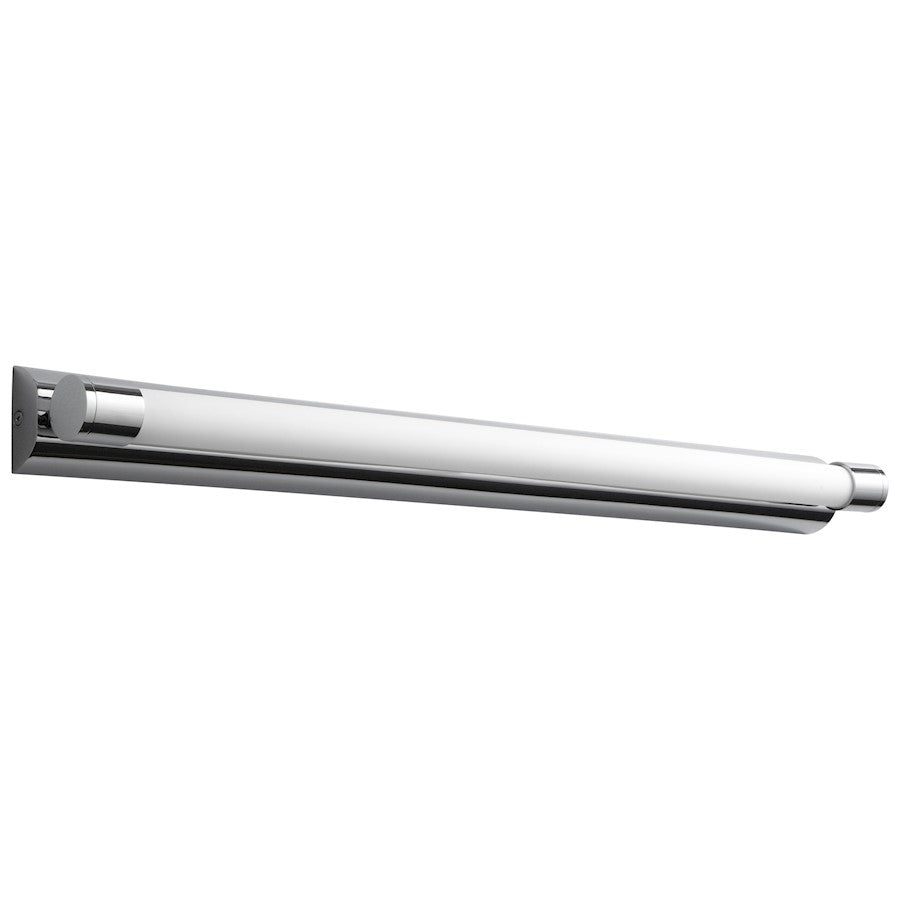 Oxygen Lighting Skyline 36" 1 Light Sconce, Polished Chrome/White - 2-5132-14