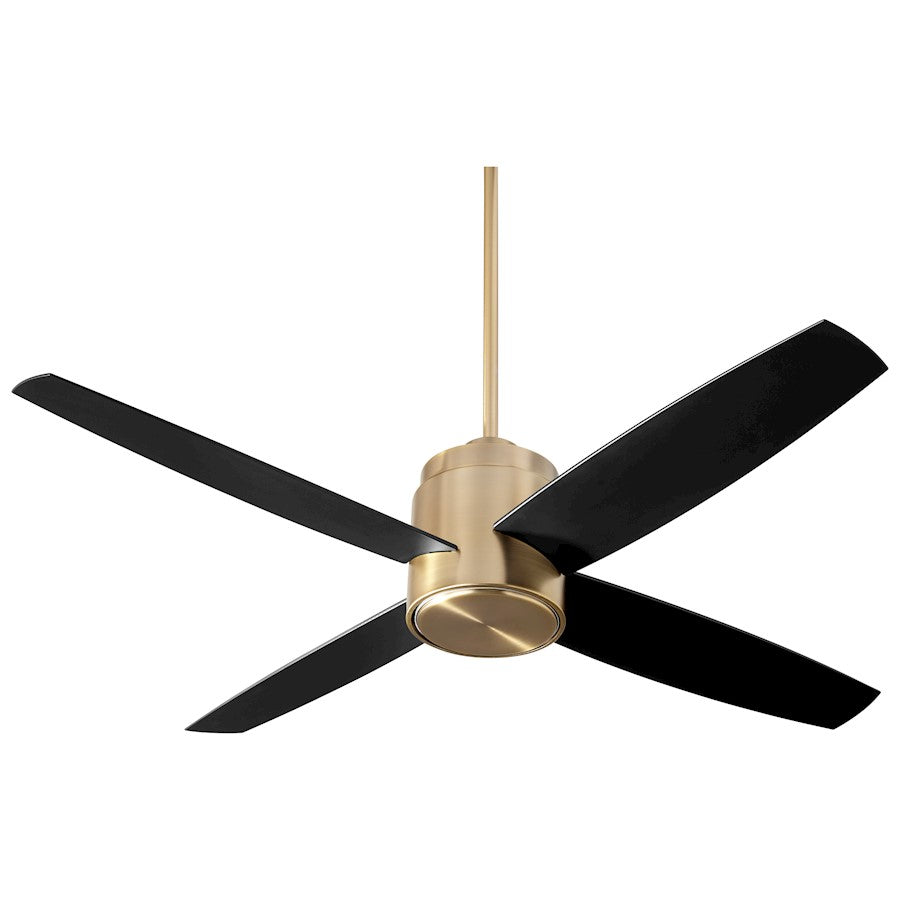 Oxygen Lighting Oslo 14.5" Ceiling Fan, Aged Brass - 3-101-40