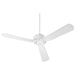 Oxygen Lighting SOLIS Light Indoor Outdoor Fan, White/Satin Nickel - 3-107-6
