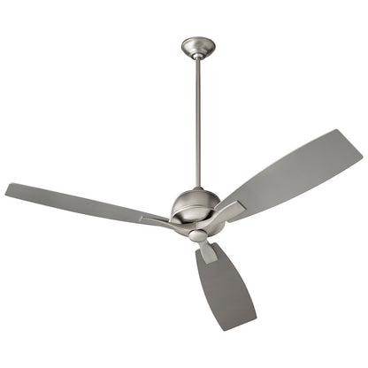 Oxygen Lighting Juno Light Ceiling Fan, Satin Nickel - 3-109-24