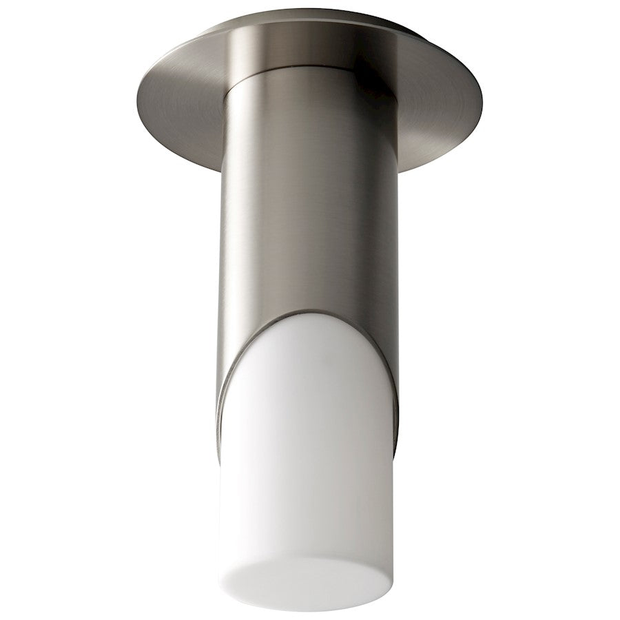 Oxygen Lighting Ellipse Small Ceiling, Nickel/White/Acrylic - 3-353-224