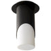 Oxygen Lighting Ellipse Large 1 Light Ceiling, Black/White/Acrylic - 3-354-215