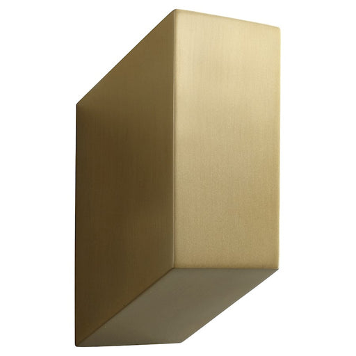 Oxygen Lighting Uno 1 Light Sconce, Aged Brass/Frosted Glass - 3-500-40