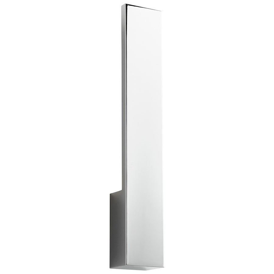 Oxygen Lighting Icon 1 Light Sconce, Polished Chrome/Matte White - 3-511-14