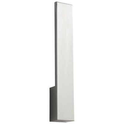 Oxygen Lighting Icon 1 Light Sconce, Satin Nickel/Matte White - 3-511-24