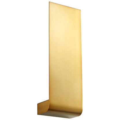 Oxygen Lighting Halo 1 Light Sconce, Aged Brass/Matte White - 3-515-40