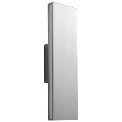 Oxygen Lighting Profile 2 Light Sconce, Satin Nickel/Matte White - 3-517-24