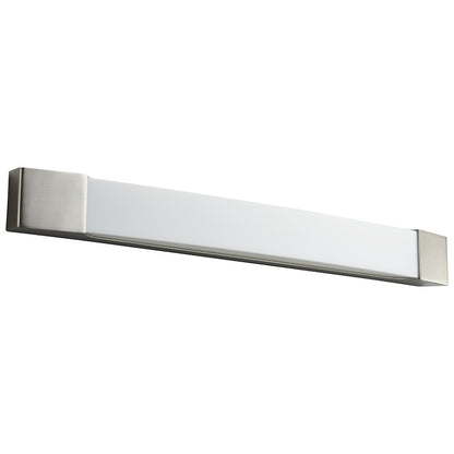 Oxygen Lighting Apollo 2 Light Vanity, 11W, Satin Nickel/Matte White - 3-525-24