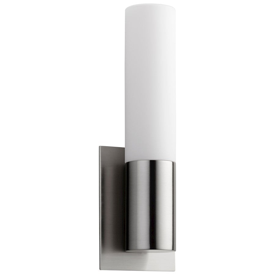 Oxygen Lighting Magneta 1 Light Sconce, Satin Nickel/Matte Opal - 3-528-124