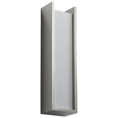 Oxygen Lighting Kiko 1 Light Sconce, Polished Nickel/Matte White - 3-545-20