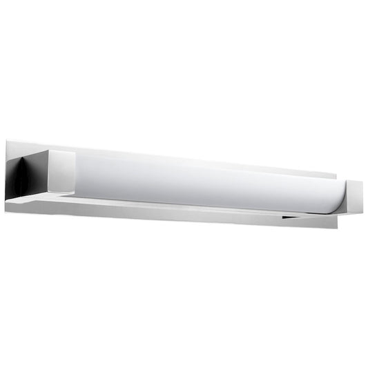 Oxygen Lighting Balance 24.8" 1 Light LED Sconce, Nickel/White - 3-547-20