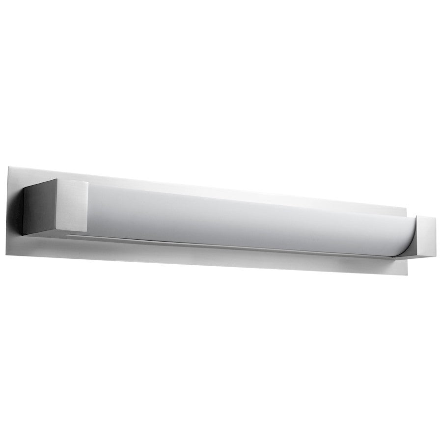 Oxygen Lighting Balance 29" 1 Light Sconce, Satin Nickel/White - 3-547-24-BP224