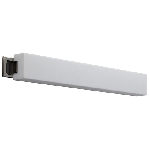 Oxygen Lighting Axel 1 Light Wall Sconce, Polished Nickel/Matte White - 3-552-20