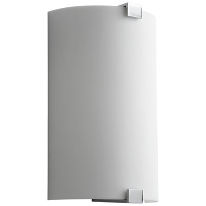 Oxygen Lighting Siren 1 Light Sconce, Polished Chrome/Matte White - 3-563-214