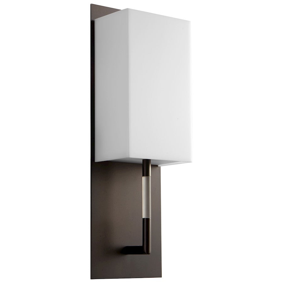 Oxygen Lighting Epoch 1 Light Sconce, Oiled Bronze/Matte White - 3-564-222