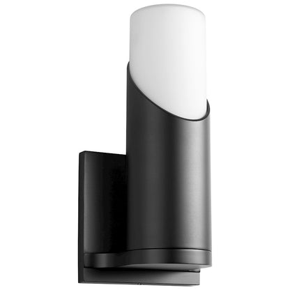 Oxygen Lighting Ellipse 1 Light Sconce, Black/White Opal - 3-567-115