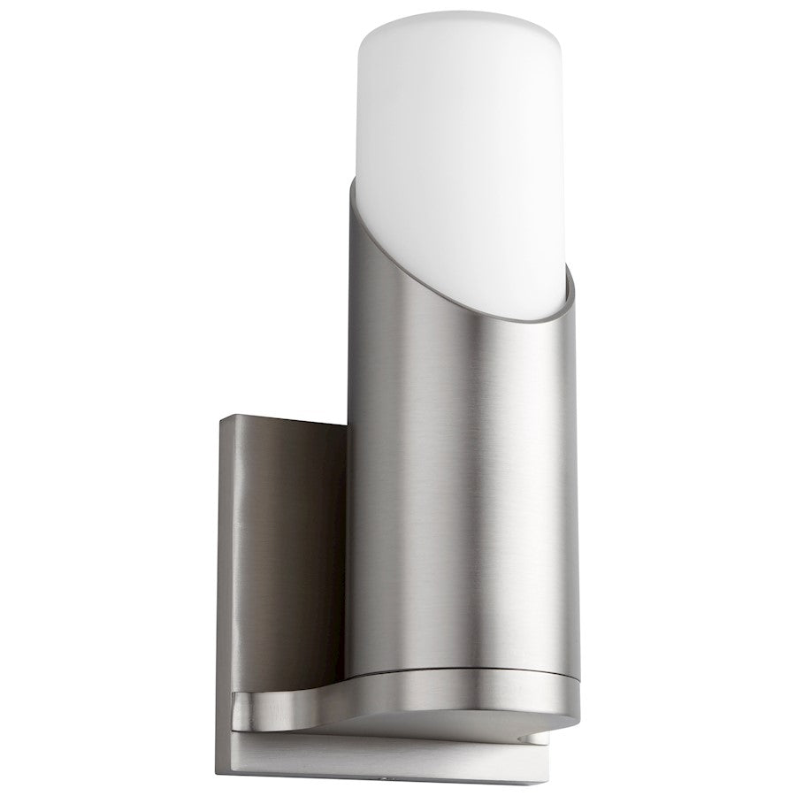 Oxygen Lighting Ellipse 1 Light Sconce, Satin Nickel/White Opal - 3-567-124