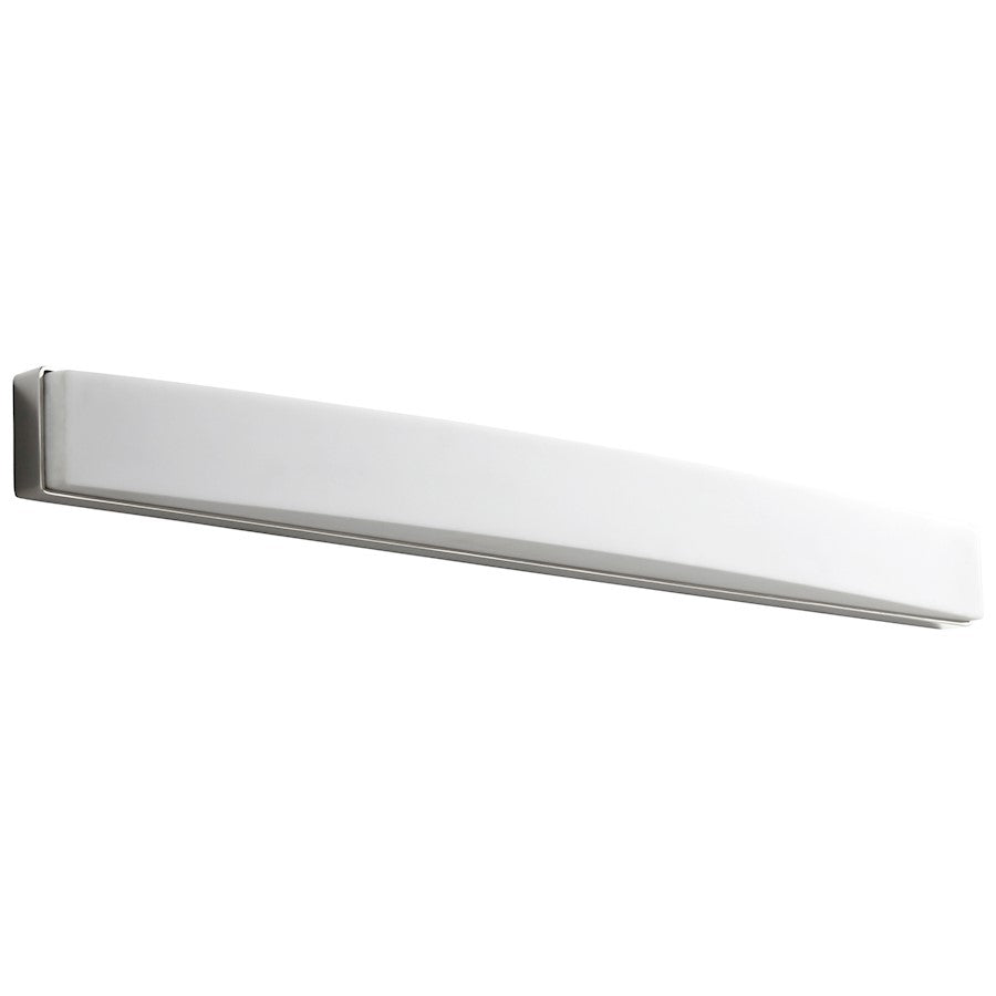 Oxygen Lighting Archer 1 Light Sconce, Polished Nickel/White - 3-575-20