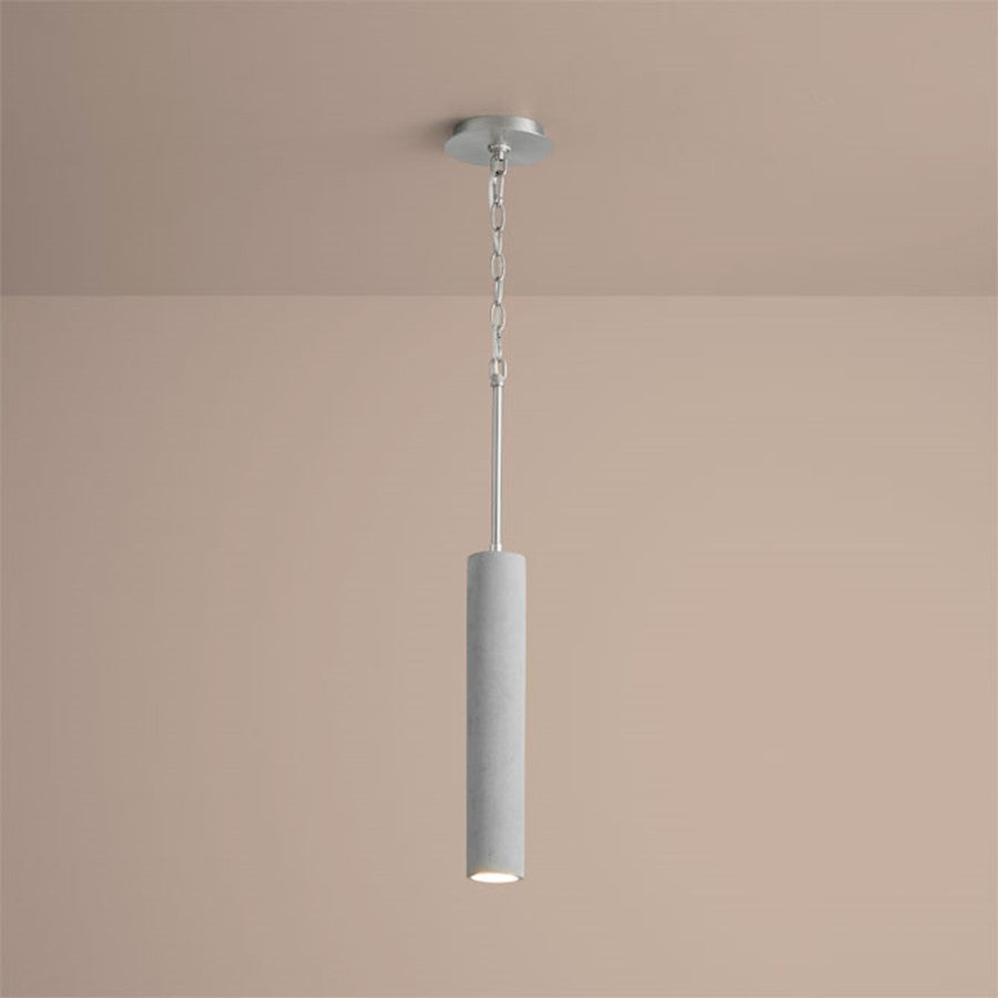 Oxygen Lighting Totem 2.75" Pendant, Satin Nickel/Gray - 3-614-1624