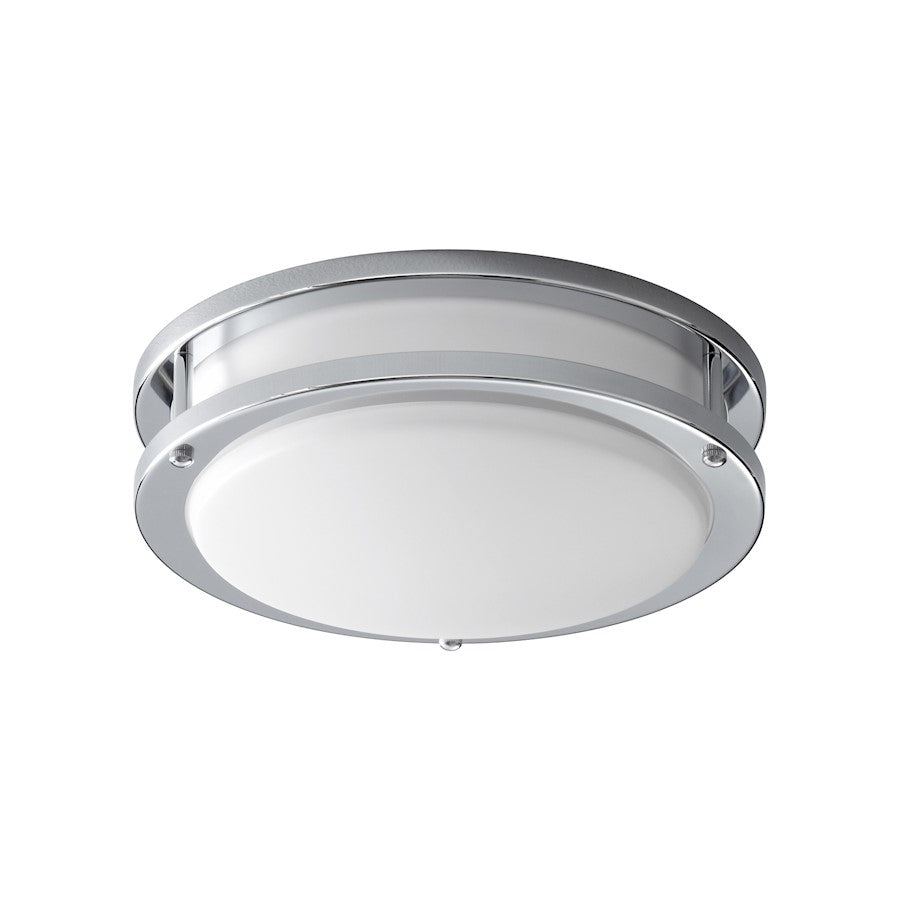 Oxygen Lighting Oracle 1 Light Ceiling Mount, 8W, Chrome/White - 3-618-14