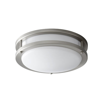 Oxygen Lighting Oracle 1 Light Ceiling Mount, 8W, Satin Nickel/White - 3-618-24