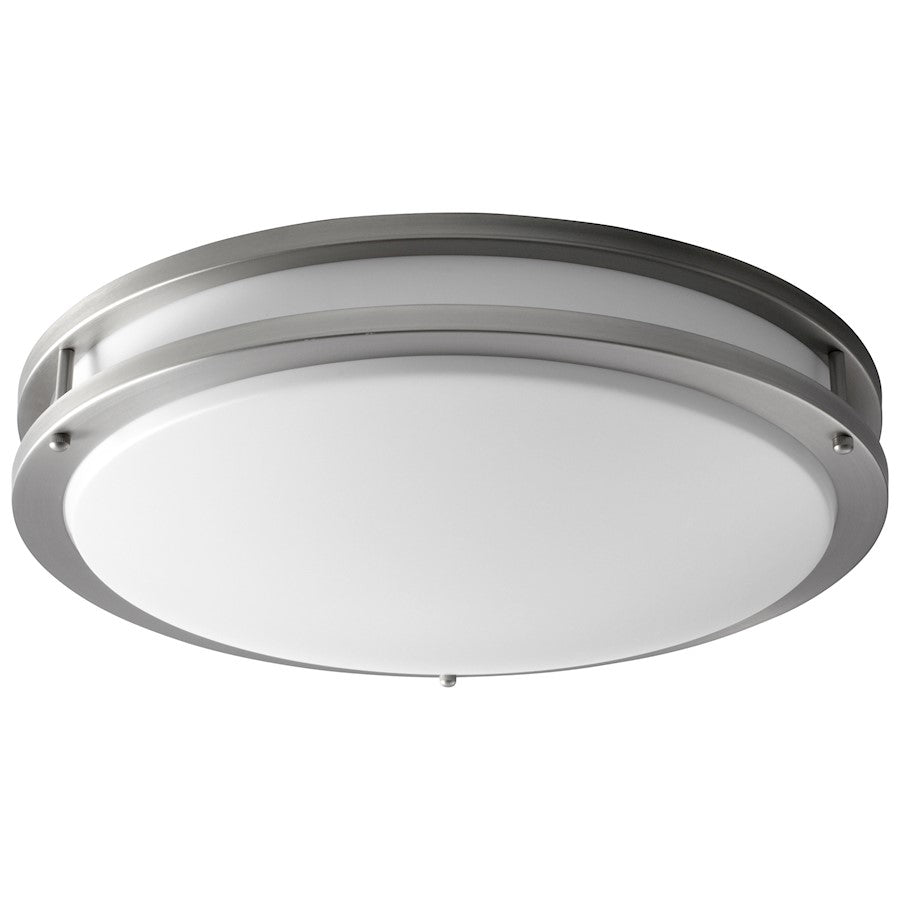 Oxygen Lighting Oracle 1 Light Ceiling Mount, 9W, Satin Nickel/White - 3-619-24