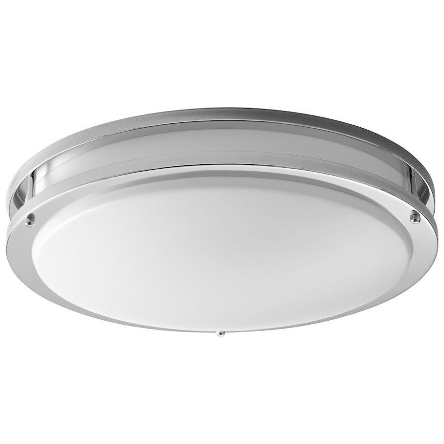 Oxygen Lighting Oracle 2 Light Ceiling Mount, Polished Chrome/White - 3-620-14