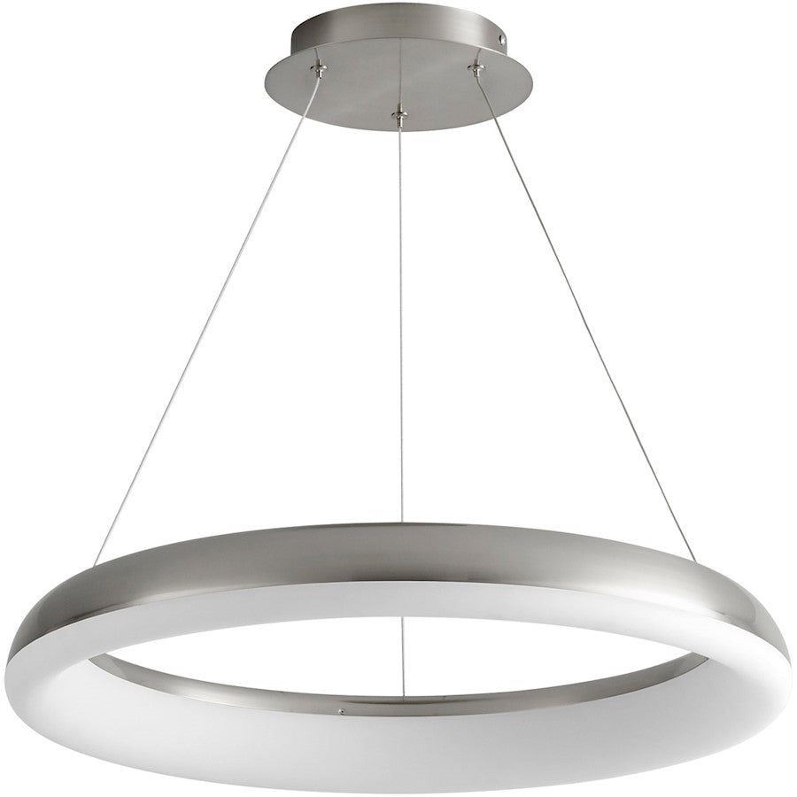 Oxygen Lighting Roswell 24" 1 Light Pendant, White/Matte White - 3-63-6