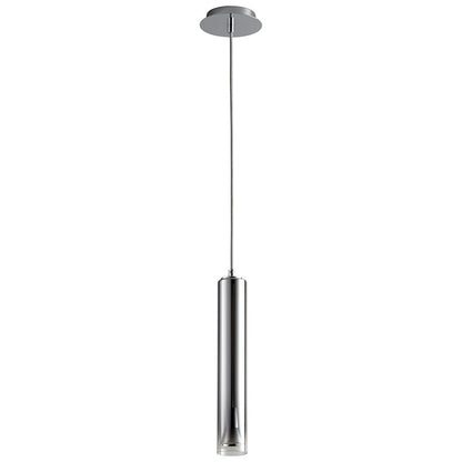 Oxygen Lighting Galaxy 1 Light Pendant, Polished Chrome/Smoke Ombre - 3-634-1314