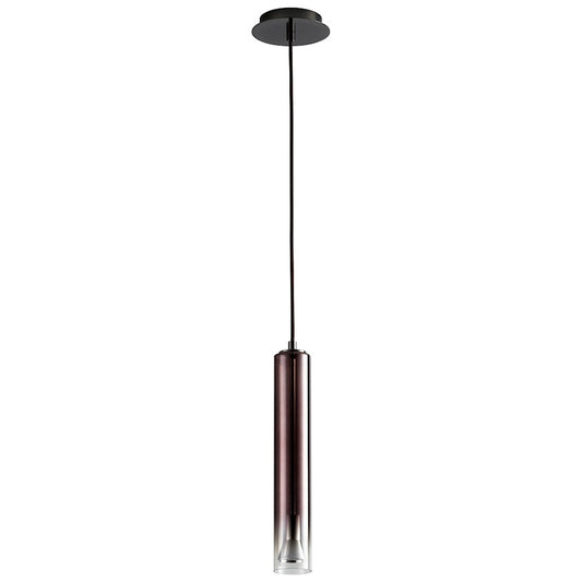 Oxygen Lighting Galaxy 1 Light Pendant, Gunmetal/Coffee Ombre - 3-634-2018