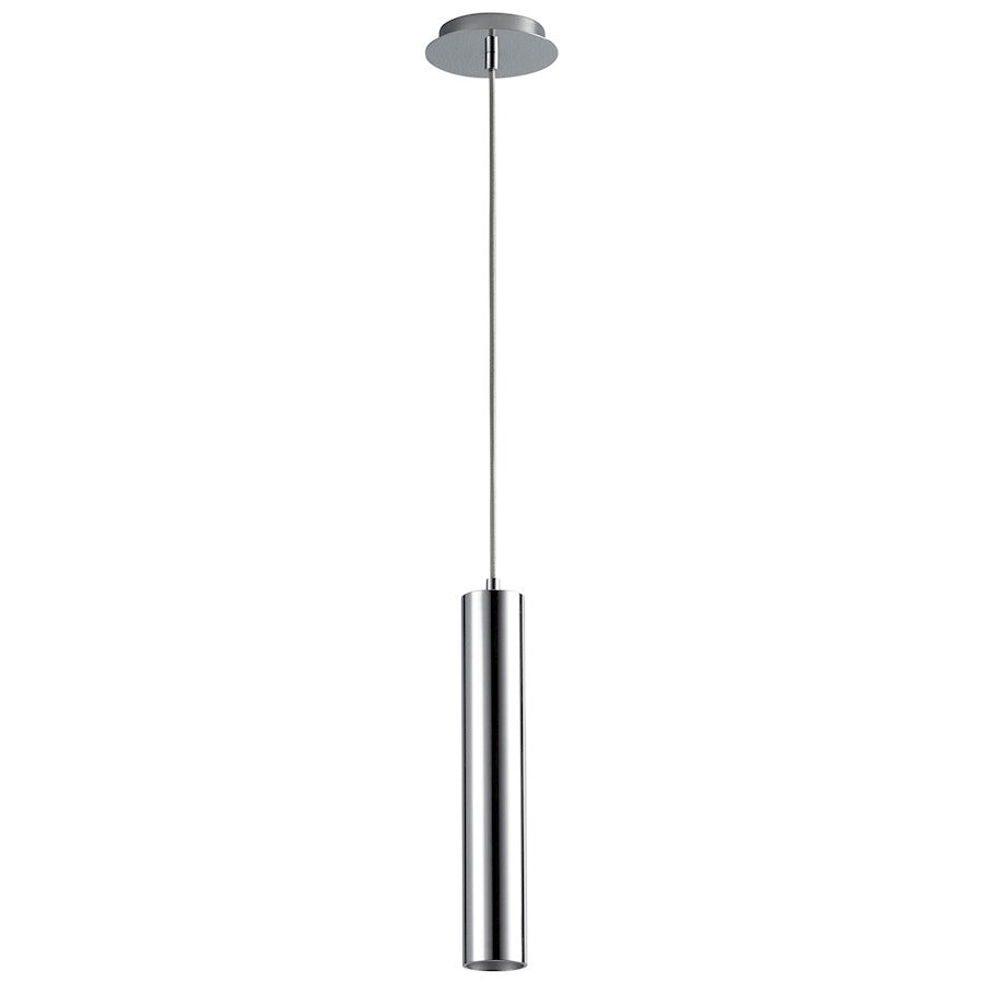 Oxygen Lighting Idol 1 Light Pendant, Polished Chrome/Polished Chrome - 3-635-14