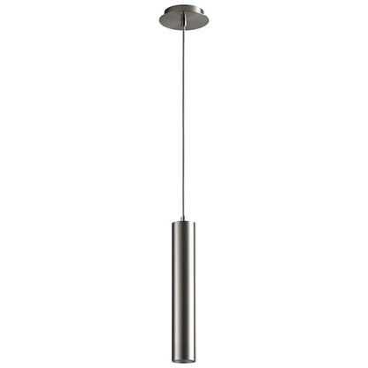 Oxygen Lighting Idol 1 Light Pendant, Satin Nickel/Satin Nickel - 3-635-24