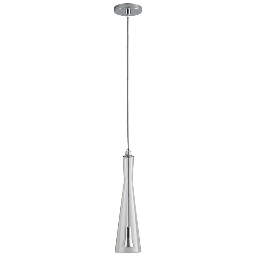 Oxygen Lighting Cornet 1 Light Pendant, Clear Glass/Clear - 3-651-14