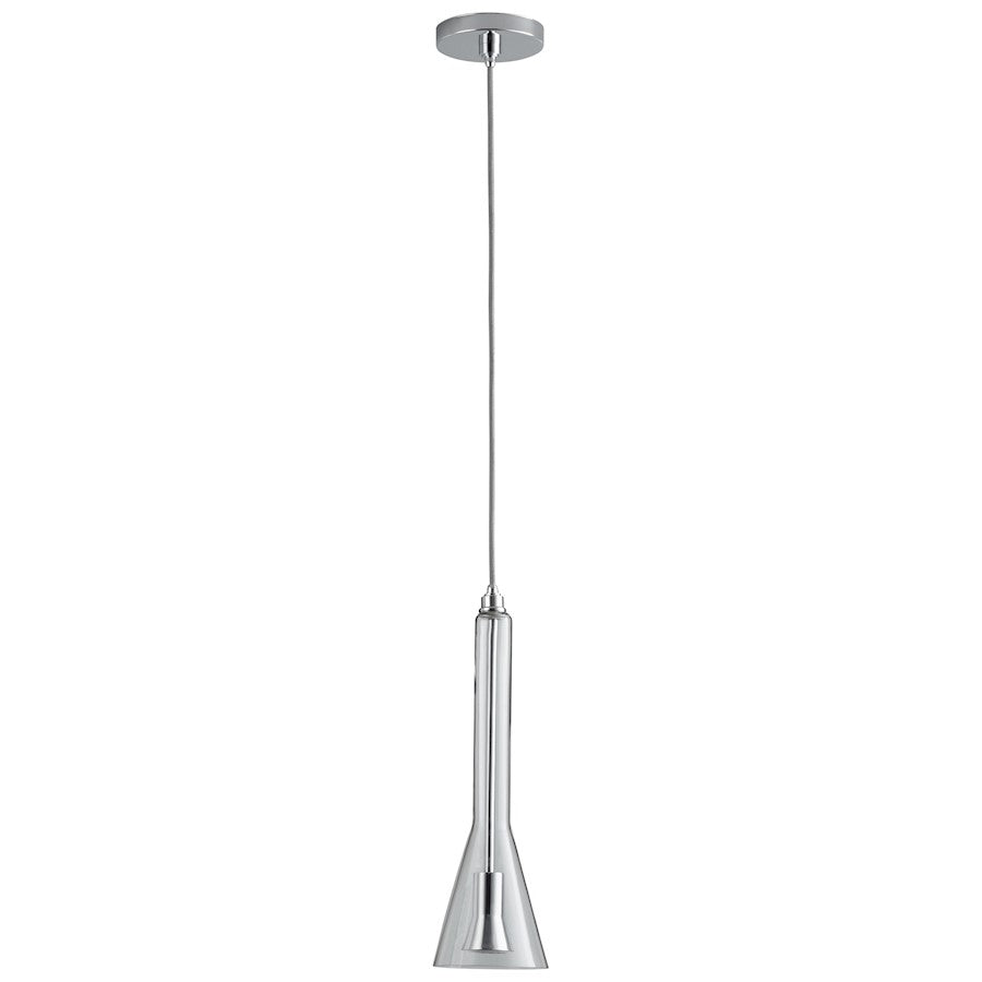 Oxygen Lighting Liberty 1 Light Pendant, Clear Glass/Clear - 3-652-14