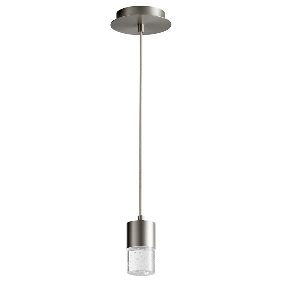 Oxygen Lighting Spirit 1 Light 5" Pendant, Satin Nickel - 3-68-24