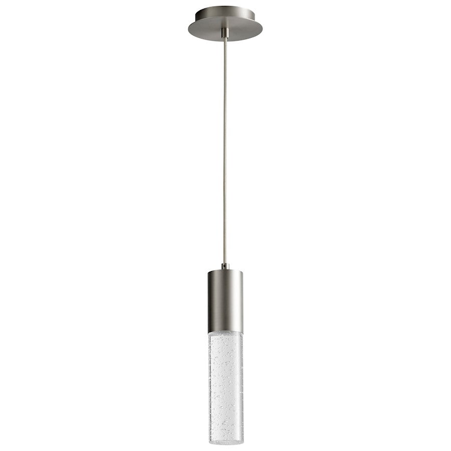 Oxygen Lighting Spirit 1 Light Pendant, Satin Nickel - 3-69-24